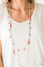 Load image into Gallery viewer, Laying The Groundwork Red Necklace