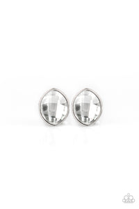 Movie Star Sparkle White Earring