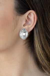 Movie Star Sparkle White Earring