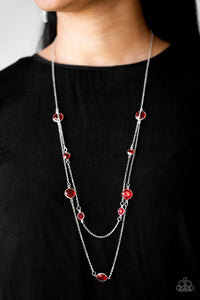 Raise Your Glass Red Necklace