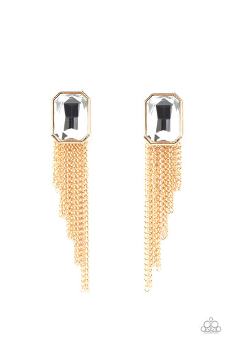 Save For A REIGNy Day Gold Earring