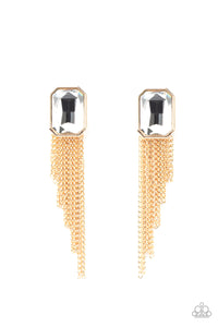 Save For A REIGNy Day Gold Earring