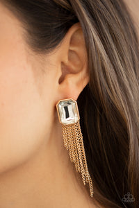Save For A REIGNy Day Gold Earring