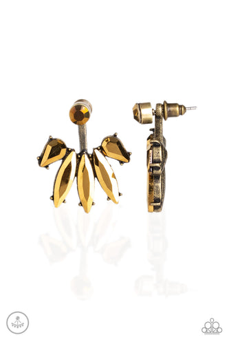 Stunningly Striking Brass Earring