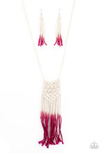 Load image into Gallery viewer, Surfin The Net Pink Necklace