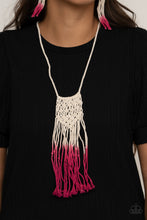 Load image into Gallery viewer, Surfin The Net Pink Necklace