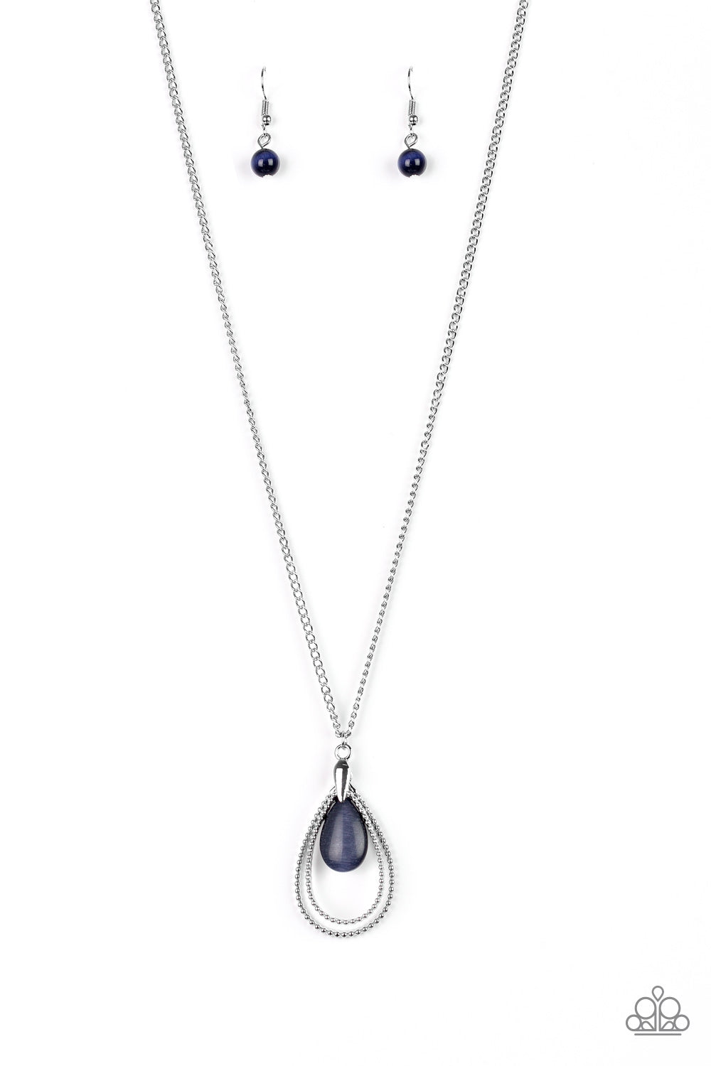 Teardrop Tranquility Blue Necklace