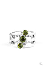 Load image into Gallery viewer, Triple The Twinkle Green Ring