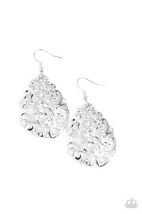 Winter Garden White Earring