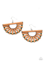 Load image into Gallery viewer, Wooden Wonderland Green Earring