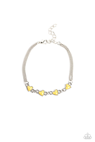 Smitten Sweethearts Yellow Bracelet