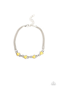 Smitten Sweethearts Yellow Bracelet