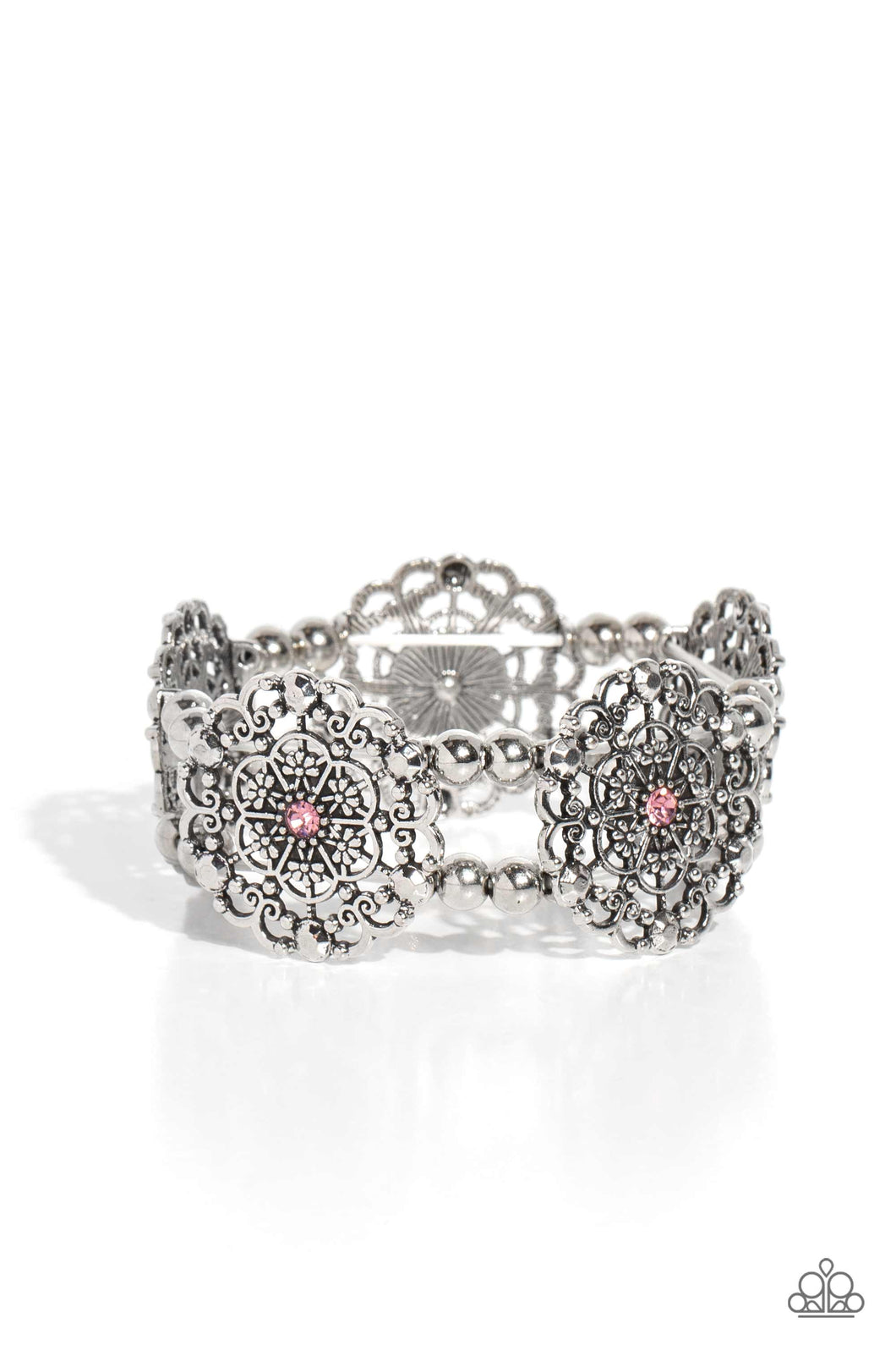 Ornamental Occasion Pink Bracelet