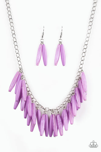 Full Of Flavor Purple Necklace