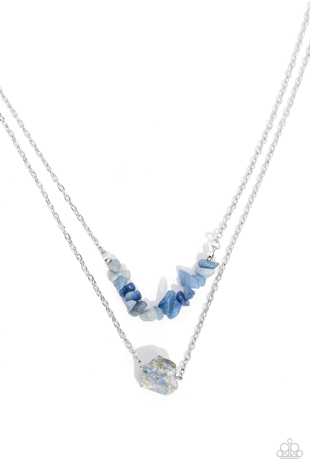 Chiseled Caliber Blue Necklace