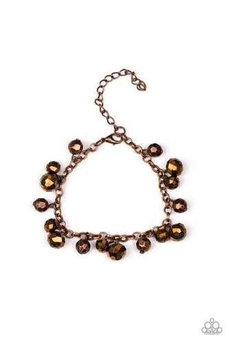 Brilliantly Burlesque Copper Bracelet