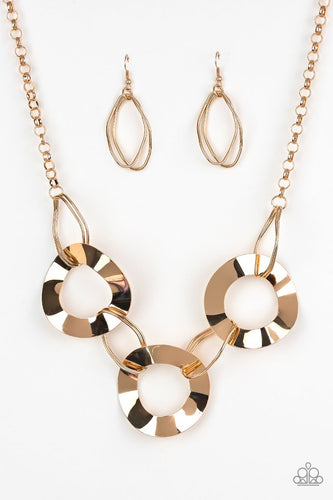 Modern Mechanics Gold Necklace