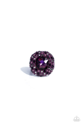 Glistening Grit Purple Ring