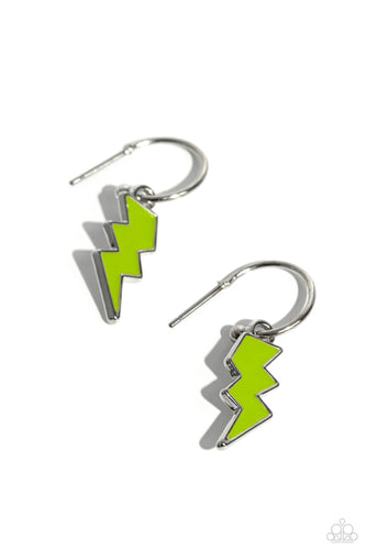 Lightning Limit Green Earring