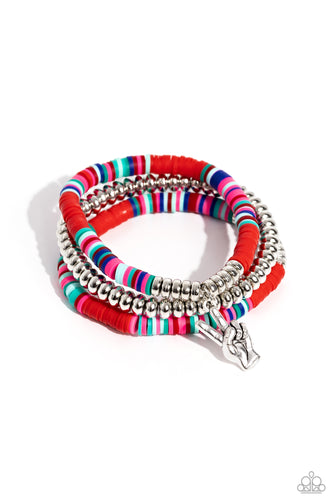 Peaceful Potential Red Bracelet