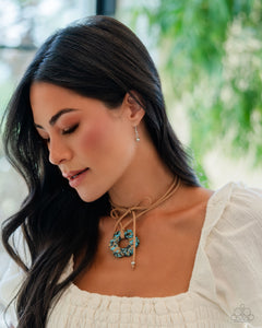 Tied Triumph Brown Necklace