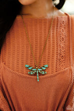 Load image into Gallery viewer, FLYING Low Brass Necklace