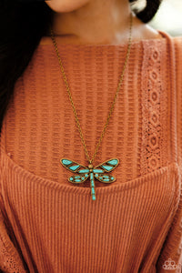 FLYING Low Brass Necklace