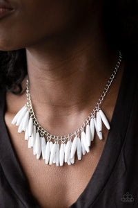 Full Of Flavor White Necklace