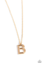 Load image into Gallery viewer, Leave Your Initials - Gold Necklace - B