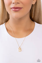 Load image into Gallery viewer, Leave Your Initials - Gold Necklace - B