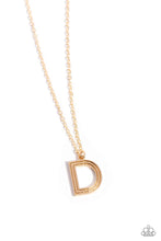 Load image into Gallery viewer, Leave Your Initials - Gold Necklace - D
