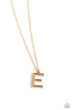 Load image into Gallery viewer, Leave Your Initials Gold Necklace - E