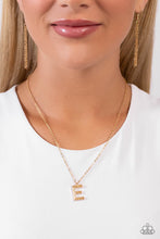 Load image into Gallery viewer, Leave Your Initials Gold Necklace - E
