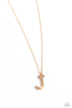 Load image into Gallery viewer, Leave Your Initials - Gold Necklace - J