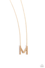Load image into Gallery viewer, Leave Your Initials - Gold Necklace - M