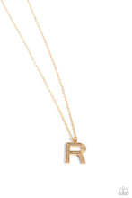 Load image into Gallery viewer, Leave Your Initials Gold Necklace - R