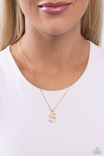 Load image into Gallery viewer, Leave Your Initials Gold Necklace - S