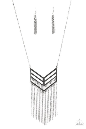 Alpha Attitude Black Necklace