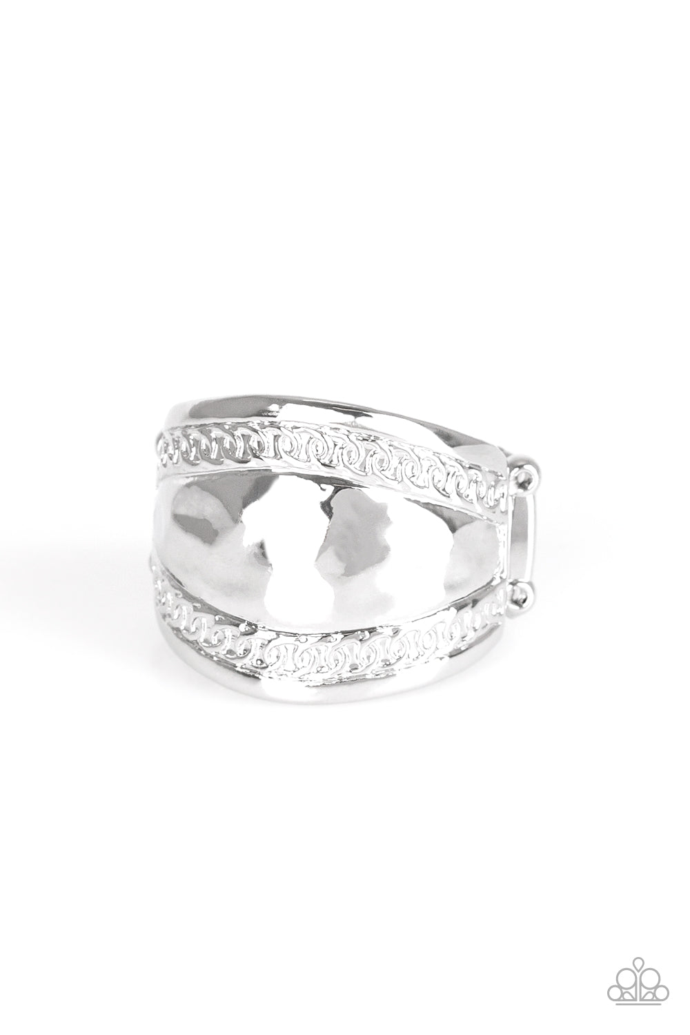 Sunset Groove Silver Ring