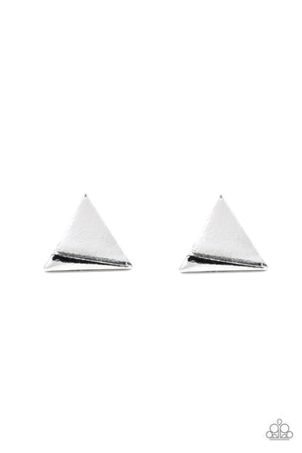 Die TRI-ing Silver Earring