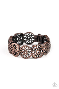 Mandala Mixer Copper Bracelet