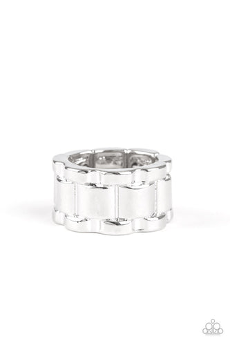 Modern Machinery Silver Ring