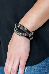 Nice Girls Finish Last Black Bracelet