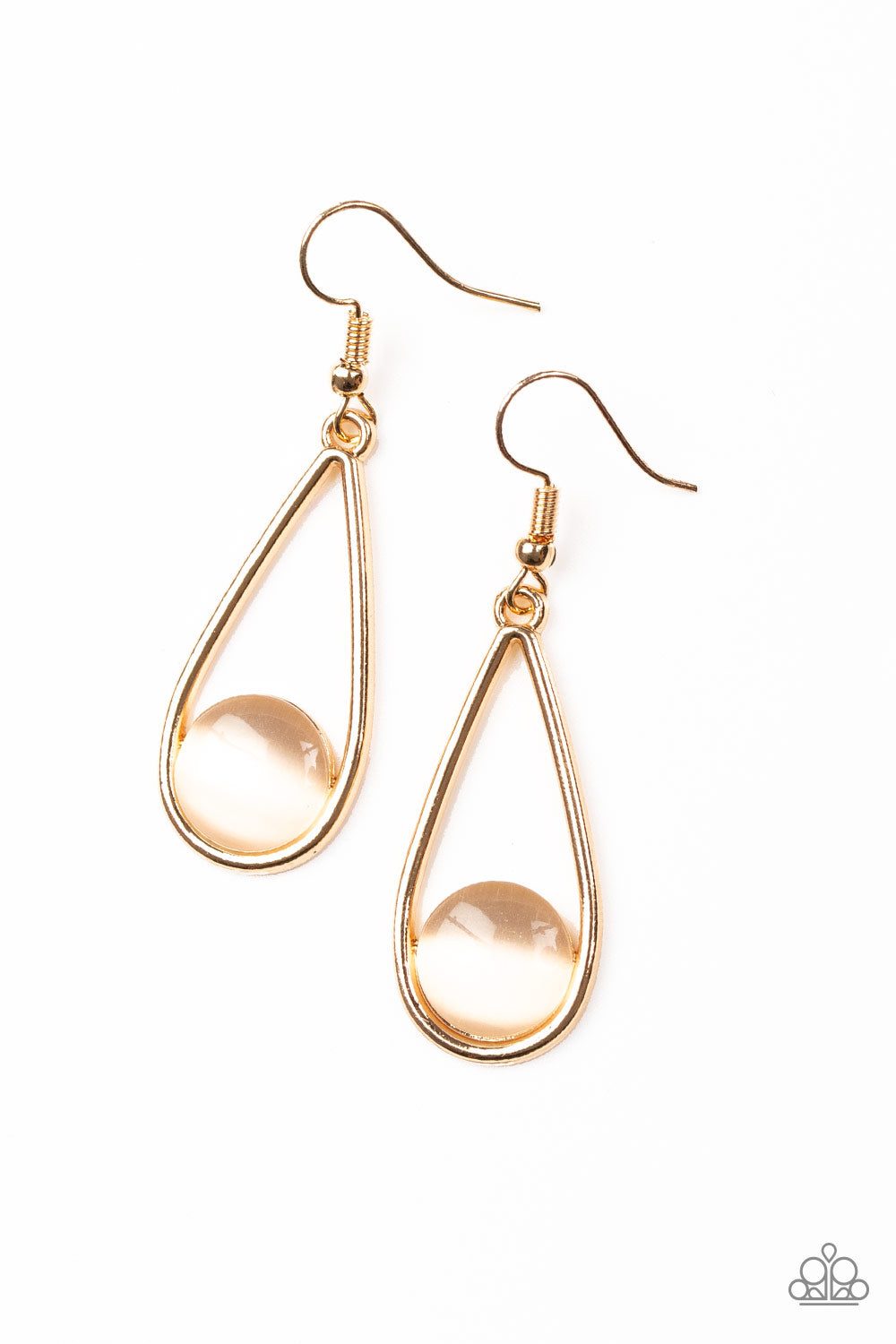 Over The Moon Gold Earring