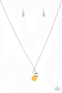 Stylishly Square Yellow Necklace