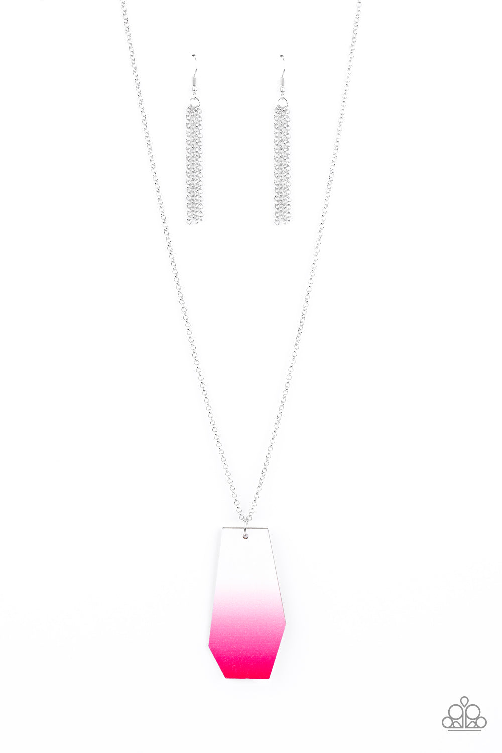 Watercolor Skies Pink Necklace