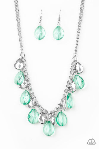 No Tears Left To Cry Green Necklace