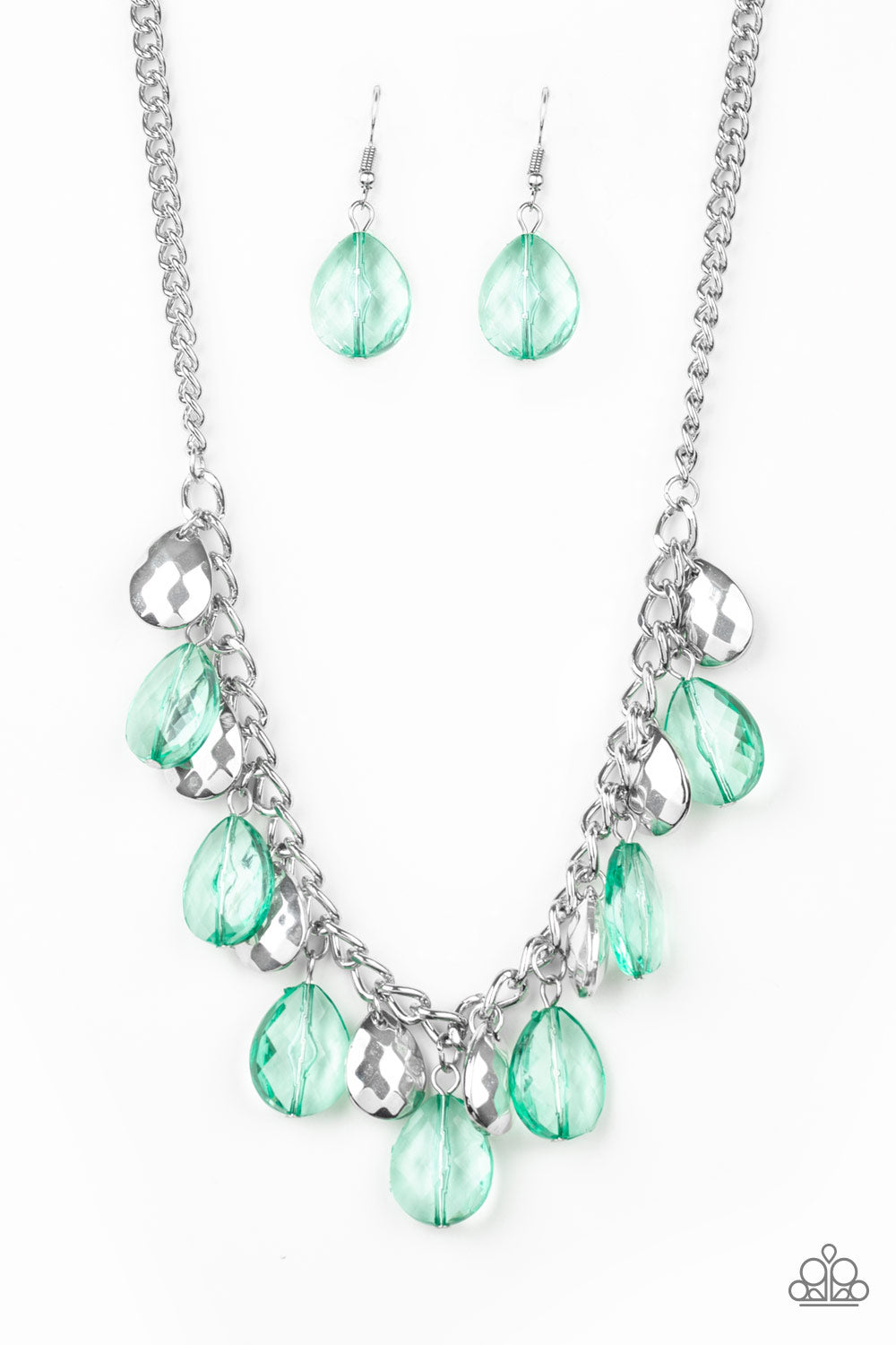 No Tears Left To Cry Green Necklace