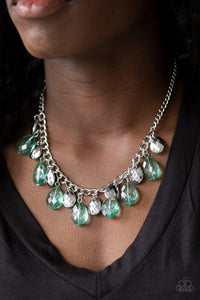 No Tears Left To Cry Green Necklace