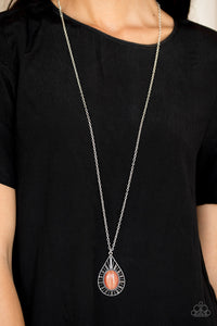 Total Tranquility Orange Necklace